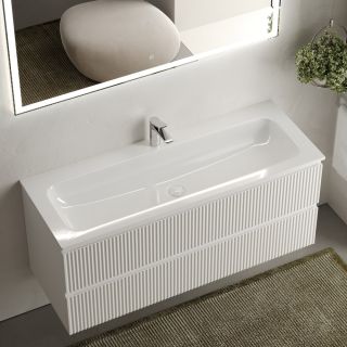 Подвесная тумба под раковину Sancos Snob R SNR120W 120см Bianco