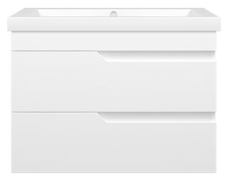 Подвесная тумба под раковину Misty Софт 75см белый