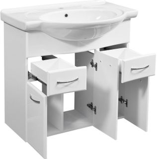 Тумба под раковину Stella Polar Концепт 80см белый SP-00000128