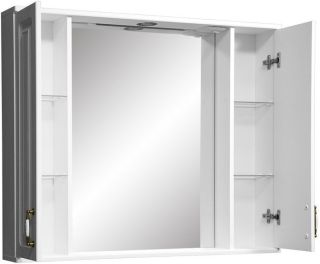 Зеркало-шкаф с подсветкой Stella Polar Кармела 100см ольха белая SP-00000187
