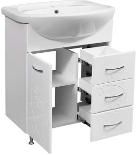 Тумба под раковину Stella Polar Фантазия 65см белый SP-00000228