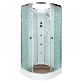 Душевая кабина Deto ЕМ1510 N с гидромассажем (гм.) 100х100х208 см