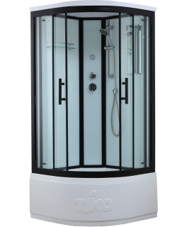 Timo Standart T-6600 B Black душевая кабина (100*100*220)