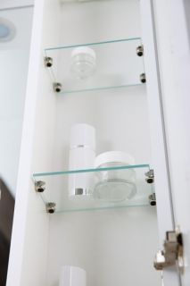 Зеркальный шкаф BelBagno с подсветкой правосторонний 80x75см Bianco Lucido MARINO-SPC-800/750-1A-BL-P-R