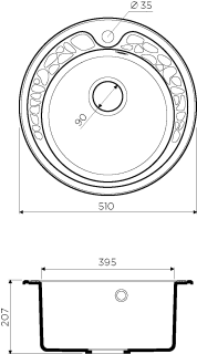 Мойка кухонная Omoikiri Tovada 51-SA Artgranit/бежевый