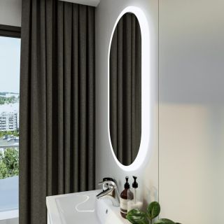 Зеркало с подсветкой Бриклаер Вега 4627125415616 55 см сенсор на зеркале бесконтактный