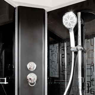 Душевая кабина Deto BМ1590 с гидромассажем BLACK 90х90х220 см
