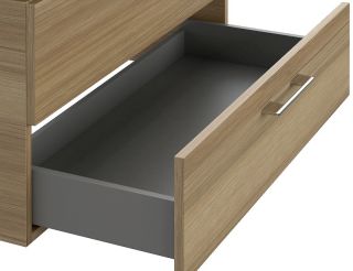 Тумба под раковину Cersanit LARA 64138 80 см под столешницу орех