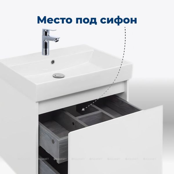 Тумба под раковину Aquanet Nova Lite 242574 60 см белый