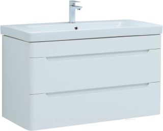 Тумба под раковину Aquanet София 274116 105 см белый глянец