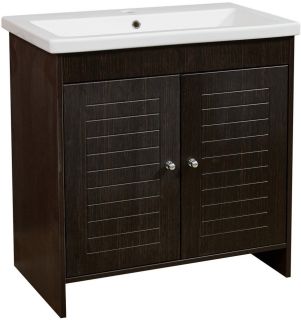 Тумба под раковину Stella Polar Монтоне 80см венге SP-00000161