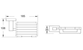 Мыльница Shevanik SG5604G золотой сатин