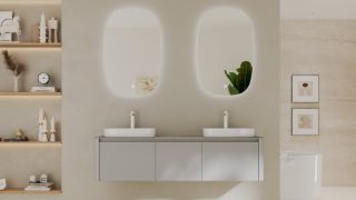 Тумба с раковиной Black&White Universe 9151600-2 Double 160 см бежевый