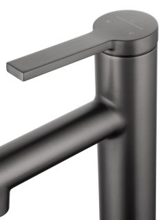 Смеситель для раковины Wonzon & Woghand WW-H1017-BGG с функцией полоскания тёмный графит