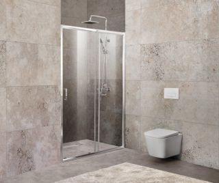 Душевая дверь, хром BelBagno UNIQUE-BF-1-120/135-P-Cr