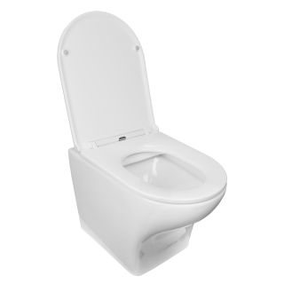 Унитаз подвесной AZARIO Porta AZ-0064 безободковый быстросъемное сиденье микролифт