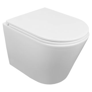 Унитаз подвесной Azario Teramo AZ-0053-UQ3 безободковый в комплекте с сидением микролифт