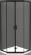 Душевой уголок BelBagno Uno 90см чёрный UNO-195-P-2-90-C-NERO