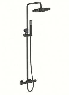 Душевая стойка BelBagno Uno чёрный матовый UNO-DOCM-NERO