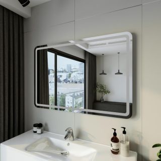 Зеркало с подсветкой Бриклаер Эстель-1 4627125414251 120 см на взмах руки