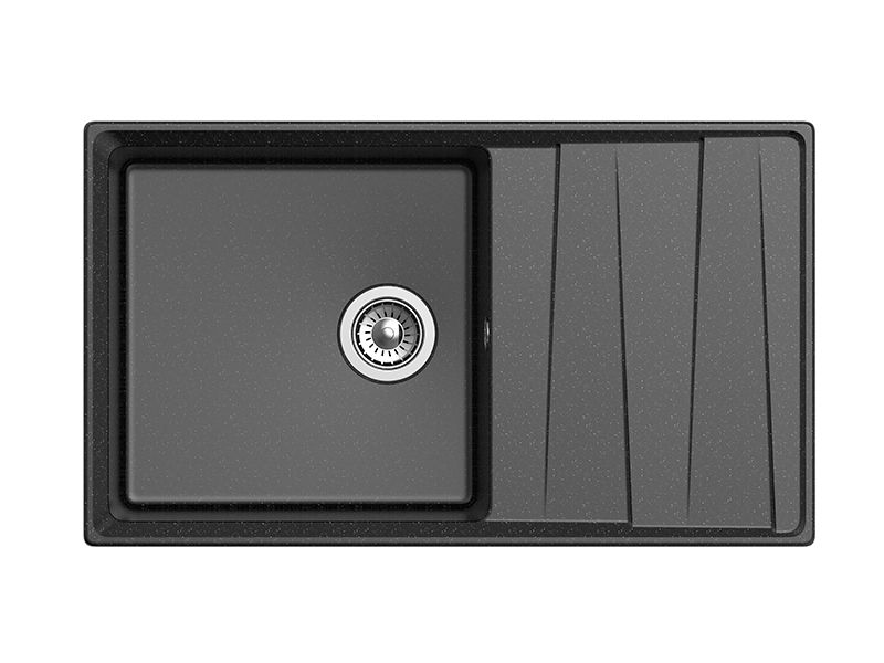 Мойка кухонная GranFest Чёрная Level LV-860 L чер