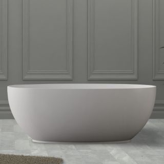 Ванна из искусственного камня ABBER Stein AS9641-1.4 140x78см белый матовый