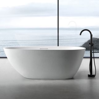 Ванна из искусственного камня ABBER Dortmund AM9911 170x75см белый