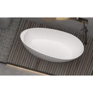 Ванна из искусственного камня Timo Mari MARI1700 170x80 см белый