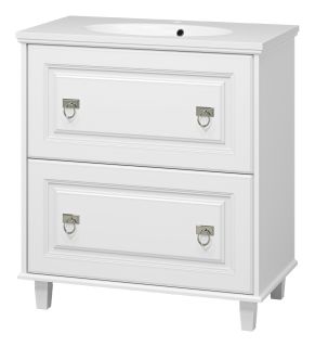 Напольная тумба под раковину Misty Версаль 80см белый