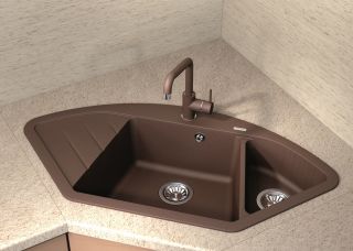 Кухонная мойка Florentina Веста чёрный