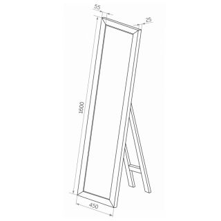 Зеркало Maretti Umbria UM1445160P21 45x160 см