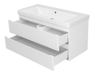 Подвесная тумба под раковину Brevita Victory VIC-09105-0102Я 105см белый