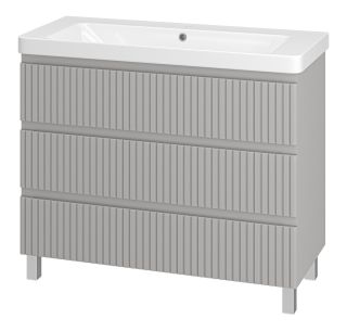 Напольная тумба под раковину Brevita Victory VIC-07105-50-03Я 105см серый шёлк