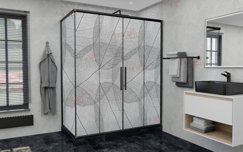 Душевой уголок AvaCan FB2 170-190 + SB90 MT чёрный