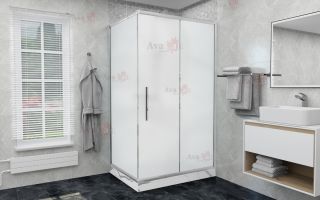 Душевой уголок AvaCan FС 120-140 + SС100 MT хром