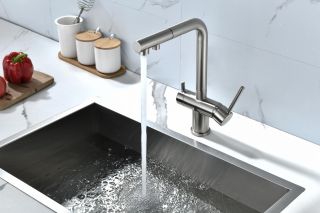 Смеситель для кухни Paulmark Serpentine Se213222-NI никель