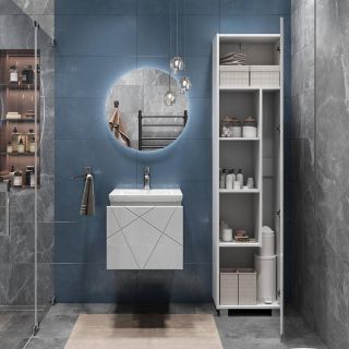 Тумба под раковину подвесная Vigo Geometry 032 50 см белый