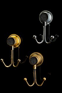 Крючок двойной Boheme Royal Cristal 10926-G-B золото/чёрный