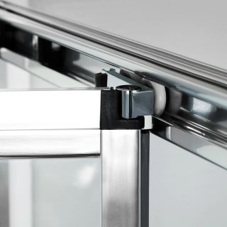 Душевой уголок Wasserkraft Weser 100x90см серебристый 78F22