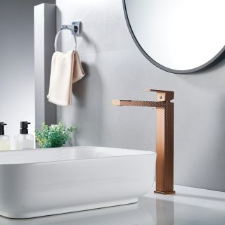 Смеситель для раковины высокий Knotlor KN-24/RBP, бронза