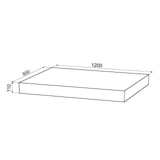 Столешница Velvex Unit 120, графит