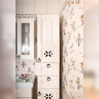 Пенал Бриклаер Кантри 4627125413650 35 см бежевый дуб прованс