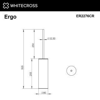 Ёршик напольный WHITECROSS Ergo ER2276GM оружейная сталь