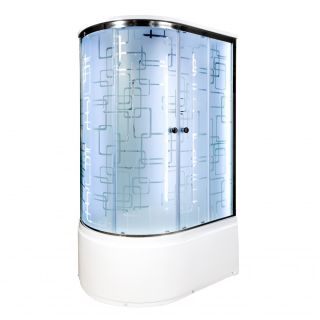 Душевая кабина Deto ЕМ4511 R LED 110х80х220 см