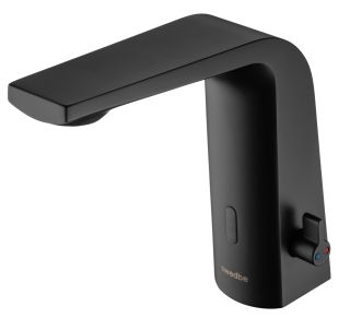 Сенсорный смеситель для раковины Swedbe Europe 6020B с ручной регулировкой температуры воды чёрный