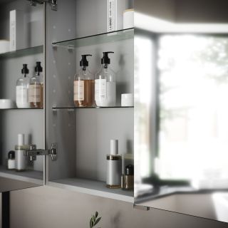 Зеркальный шкаф с подсветкой Sancos Hilton Z600 60см белый