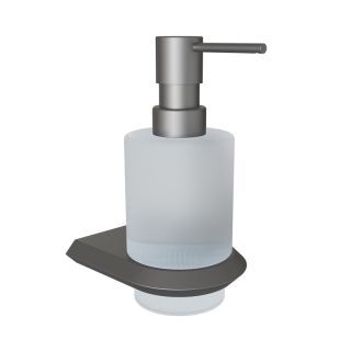 Дозатор жидкого мыла Knotlor LD103GM, оружейная сталь