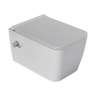 Подвесной унитаз Boheme Zen 967-SET-2-MW безободковый с функцией биде белый матовый