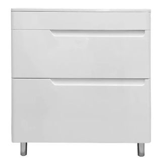 Напольная тумба под раковину Kare Luxe ФР-00005714 80см два ящика белый