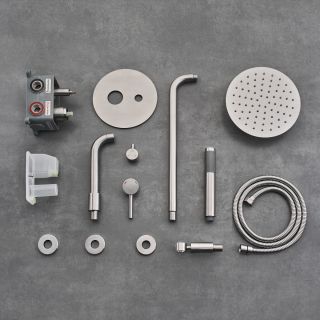 Душевой комплект РМС SUS129-1S нержавеющая сталь